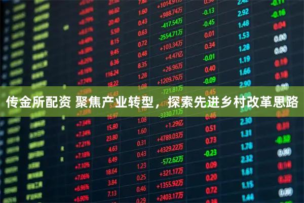 传金所配资 聚焦产业转型，探索先进乡村改革思路